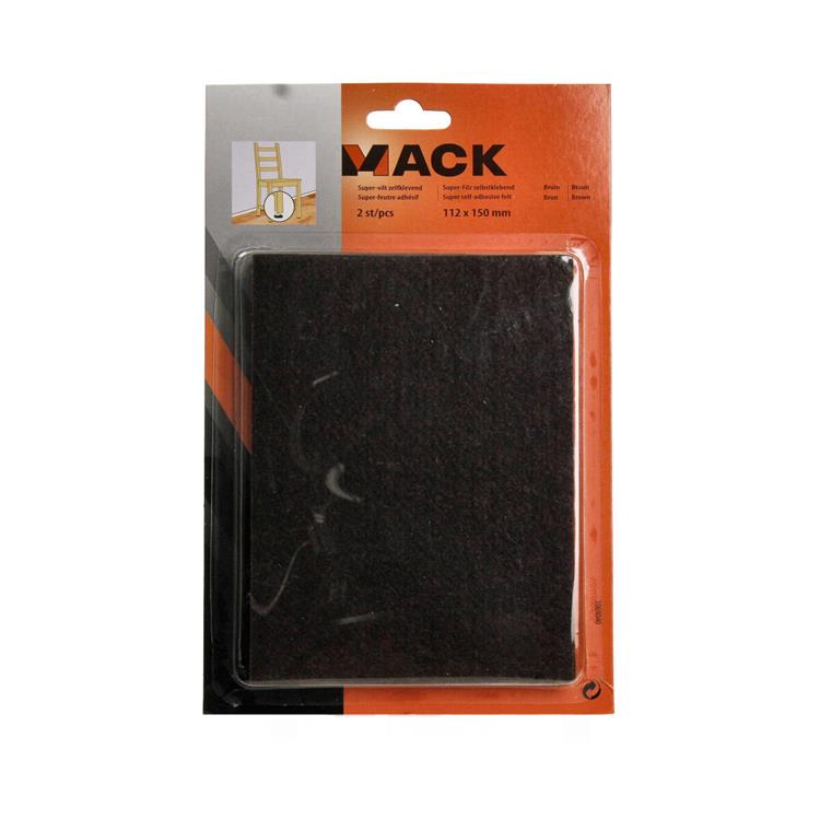 Afbeelding laden in galerijviewer, Mack 1069040 - super-vilt zelfklevend bruin 112 x 150 mm 2 st pcs | 12 stuks