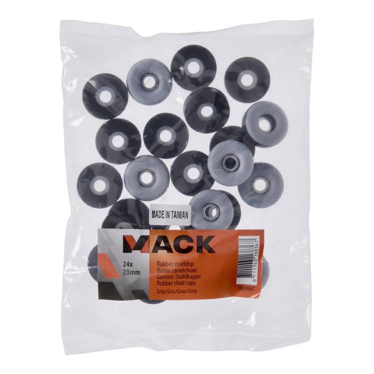 Chargez l'image dans la visionneuse de la galerie, Mack 1069041 - stoeldop rubber grijs ø 23 mm 24 st pcs | 6 stuks