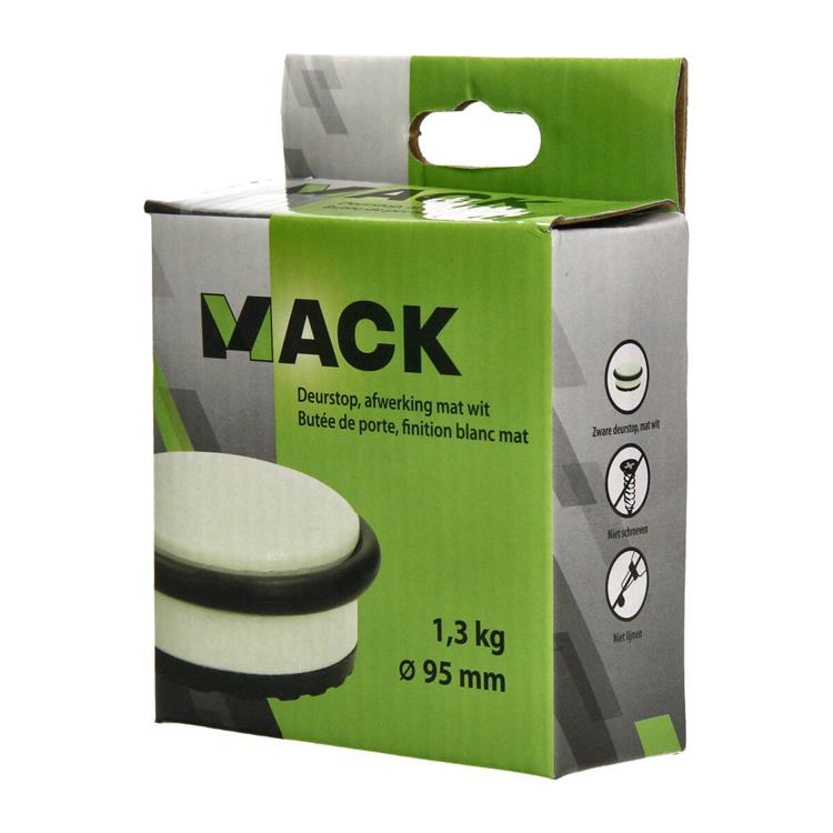 Chargez l'image dans la visionneuse de la galerie, Mack 1069044 - zware deurstop wit 1,3 kg ø 95mm hoogte 35mm | 6 stuks