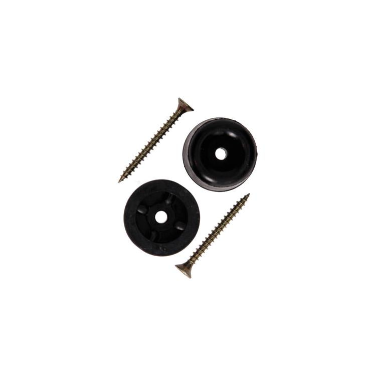 Afbeelding laden in galerijviewer, Mack 1069023 - deurstop rubber + schroef zwart 30 x 35 mm 2 st pcs | 6 stuks