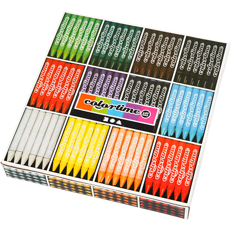 Load image into Gallery viewer, Creativ company https: www.cchobby.nl colortime-kleurkrijt-l-10-cm-dikte-11-mm-diverse-kleuren-12x24-stuk-1-doos