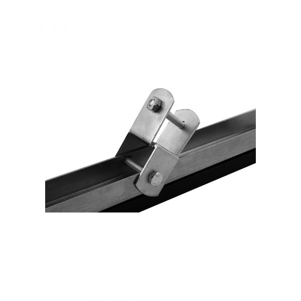 Afbeelding laden in galerijviewer, Bootzijsteun+houder 500x60x20mm