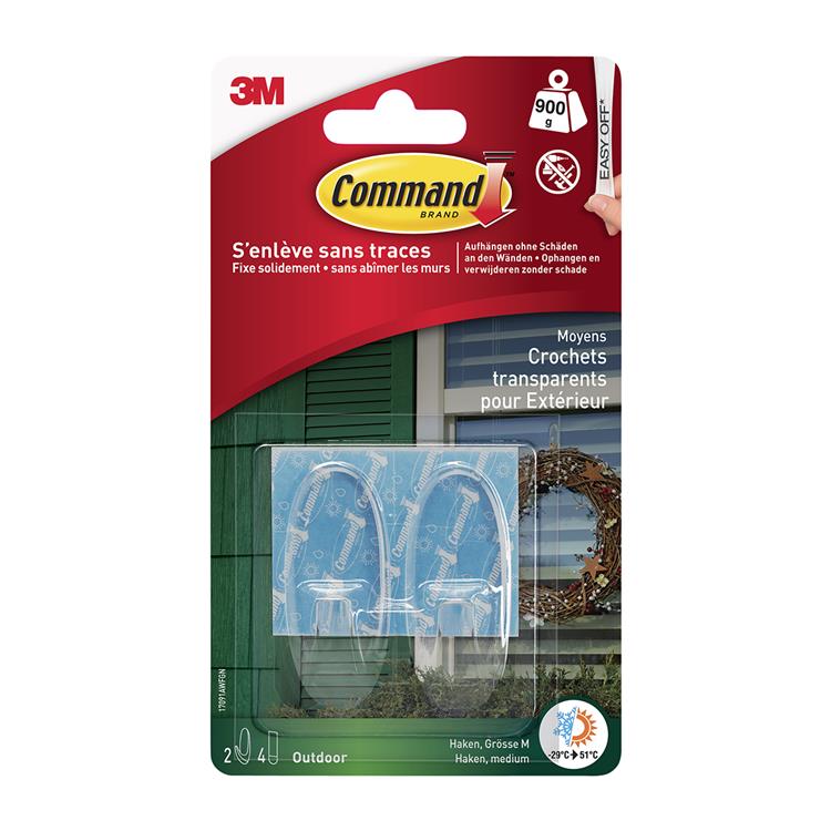 Afbeelding laden in galerijviewer, 3m 1059852 - cmd haken outdoor, transp, 2hk | 9 stuks