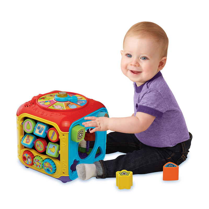 Chargez l'image dans la visionneuse de la galerie, Vtech baby activiteiten kubus - educatief babyspeelgoed - dieren, cijfers en kleuren - cadeau - van 9 tot 36 maanden - rood