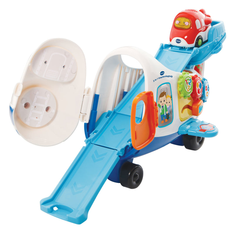 Chargez l'image dans la visionneuse de la galerie, Vtech toet toet auto's 2in1 vrachtvliegtuig