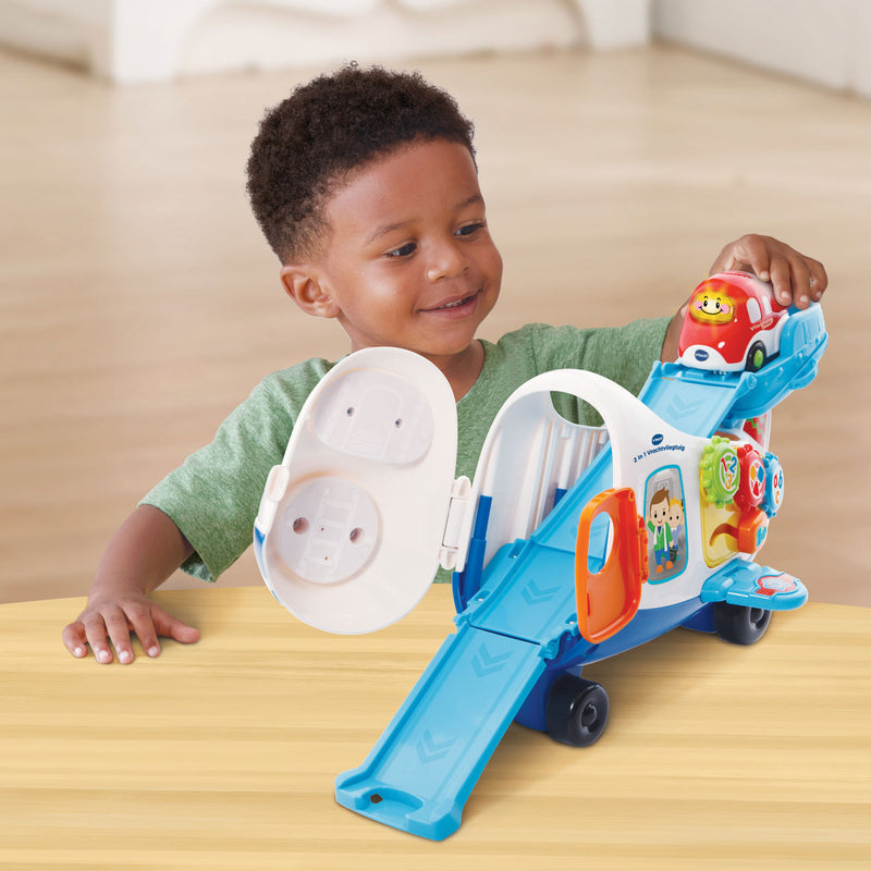 Chargez l'image dans la visionneuse de la galerie, Vtech toet toet auto's 2in1 vrachtvliegtuig