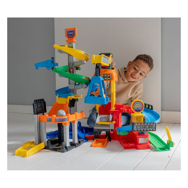 Chargez l'image dans la visionneuse de la galerie, Vtech toet toet auto's mega bouwplaats speelset - met speelgoed auto - educatief en interactief baby speelgoed - cadeau - vanaf 1 tot 5 jaar