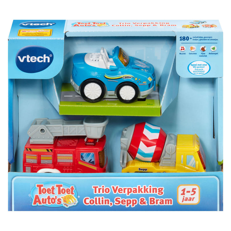 Chargez l'image dans la visionneuse de la galerie, Vtech toet toet auto's trio pack - collin, sepp en bram