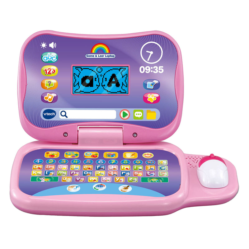 Load image into Gallery viewer, Vtech game and leer laptop roze