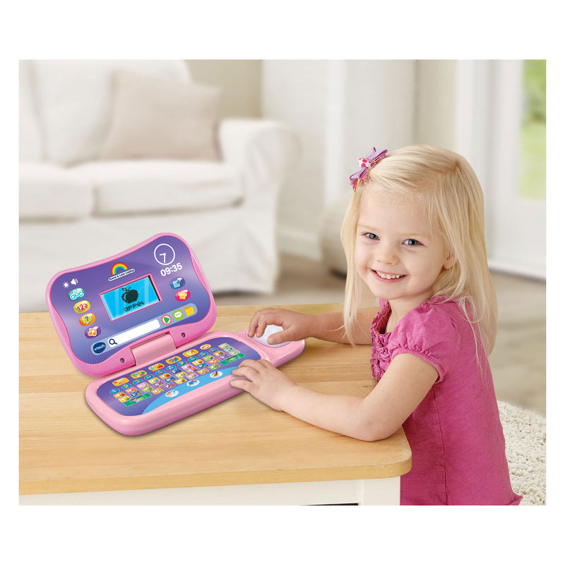 Load image into Gallery viewer, Vtech game and leer laptop roze