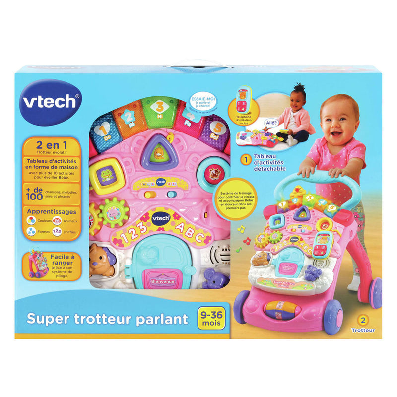 Chargez l'image dans la visionneuse de la galerie, Vtech 2-in-1 activiteiten loopwagen roze