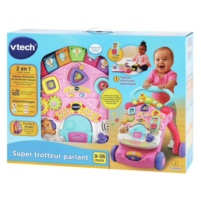 Chargez l'image dans la visionneuse de la galerie, Vtech 2-in-1 activiteiten loopwagen roze