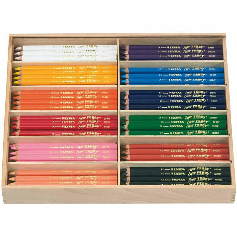 Chargez l'image dans la visionneuse de la galerie, Https: www.cchobby.nl super-ferby-1-kleurpotloden-l-18-cm-vulling-6-25-mm-diverse-kleuren-12x12-stuk-1-doos