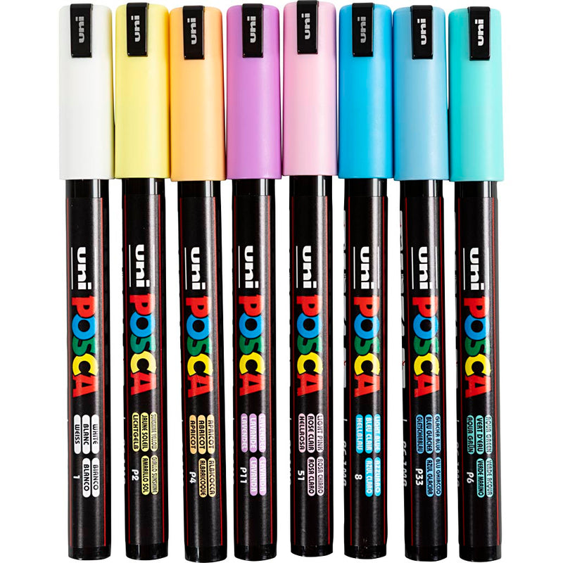 Chargez l'image dans la visionneuse de la galerie, Http: www.cchobby.nl posca-marker-afm-pc-1mr-lijndikte-0-7-mm-extra-fijn-diverse-kleuren-8-div-1-doos