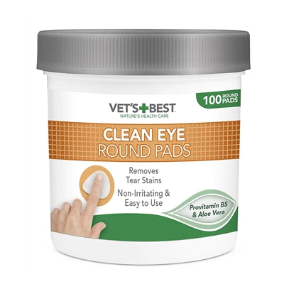Load image into Gallery viewer, Vets best clean eye round pads