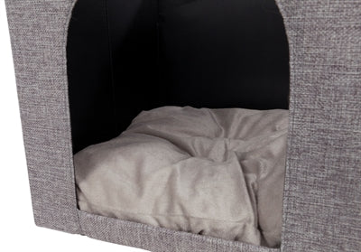 Afbeelding laden in galerijviewer, Trixie kattenmand iglo ella grijs