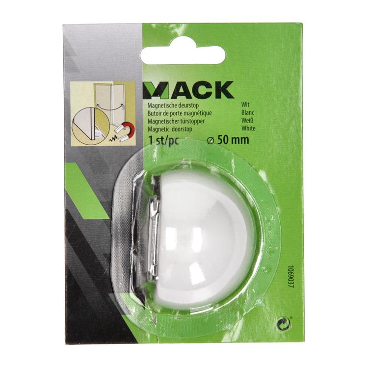 Afbeelding laden in galerijviewer, Mack 1069037 - magnetische deurstop wit ø 50 mm 1 st pc | 6 stuks