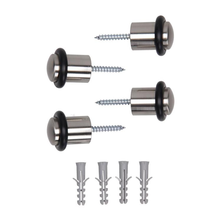 ギャラリービューアに画像をロードする, Mack 1069045 - deurstop cilindermodel inox look ø 20h30 mm 4 st pc | 6 stuks