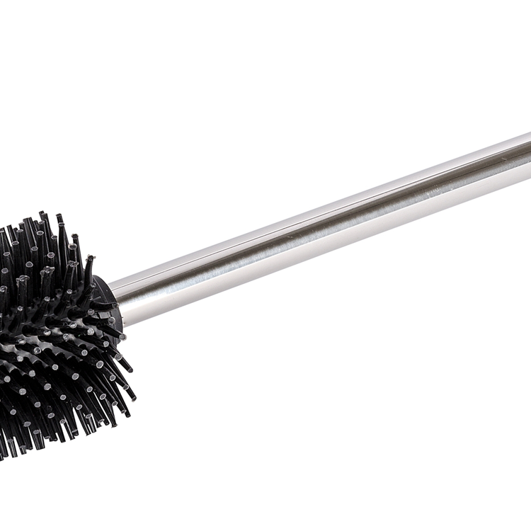 Afbeelding laden in galerijviewer, Wenko vervangborstel siliconen met rvs steel, lengte 35cm, borstelkop ø 7,5cm - toiletborstel - wc borstel los - losse toiletborstel - hygiënisch, sneldrogend en slijtvast