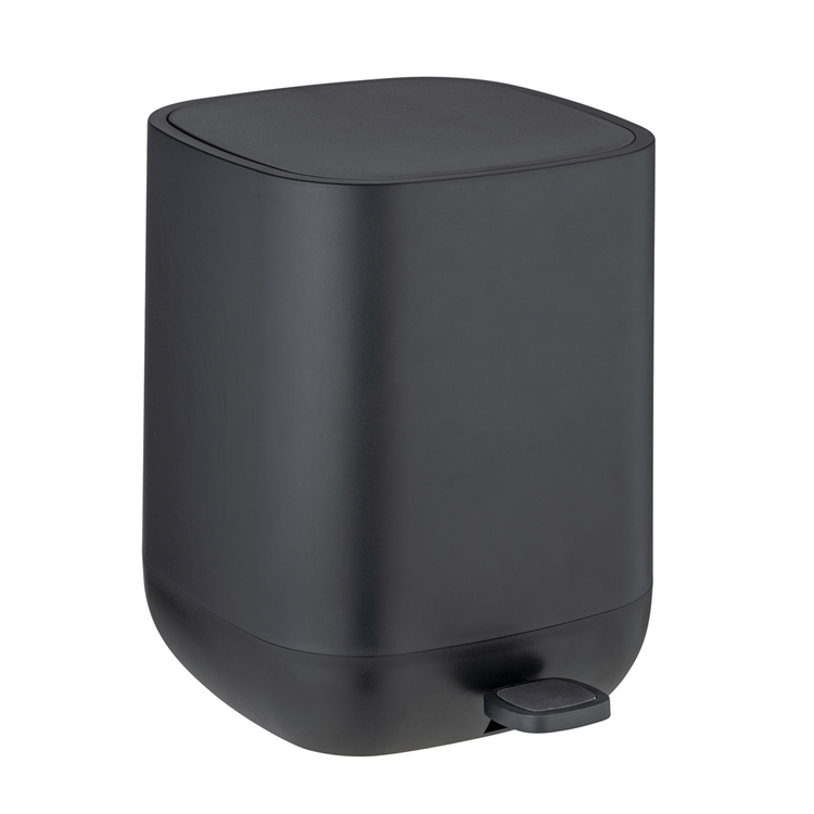 Afbeelding laden in galerijviewer, Wenko 1069577 - afvalemmer davos zw.5 ltr. ec | 1 stuks