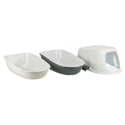 Load image into Gallery viewer, Trixie berto kattenbak overdekt met zeef scheidingssysteem grijs