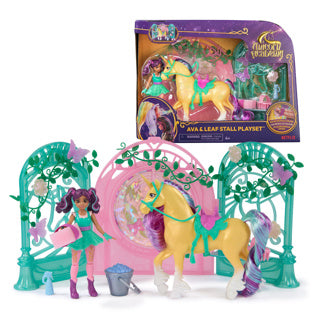 Laden Sie das Bild in Galerie -Viewer, Spinmaster unicorn academy pop ava unicorn leaf stal set