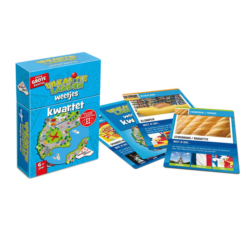 Chargez l'image dans la visionneuse de la galerie, Identity games vakantielanden weetjes kwartet - kaartspel - boordevol leuke feitjes over populaire vakantiebestemmingen