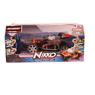 Afbeelding laden in galerijviewer, Nikko rc auto race buggie night panther - radiografisch bestuurbare auto 1:18 – 4 wheel drive off-road auto met led-lampen vanaf 6 jaar