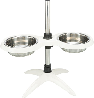 Load image into Gallery viewer, Trixie Voerstandaard hondenbar melamine rvs wit