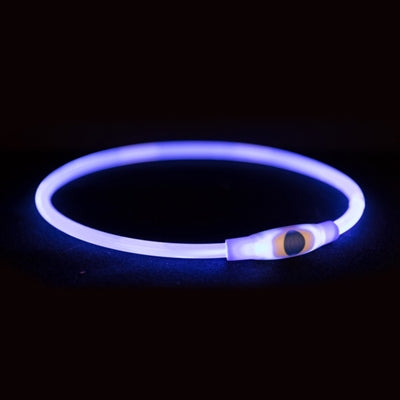 Afbeelding laden in galerijviewer, Trixie lichtgevende halsband usb flash light oplaadbaar tpu multi