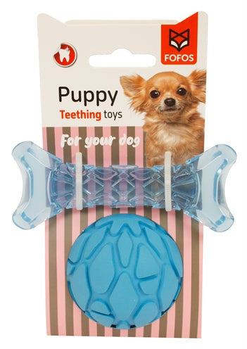 Load image into Gallery viewer, Fofos puppy bot en bal blauw