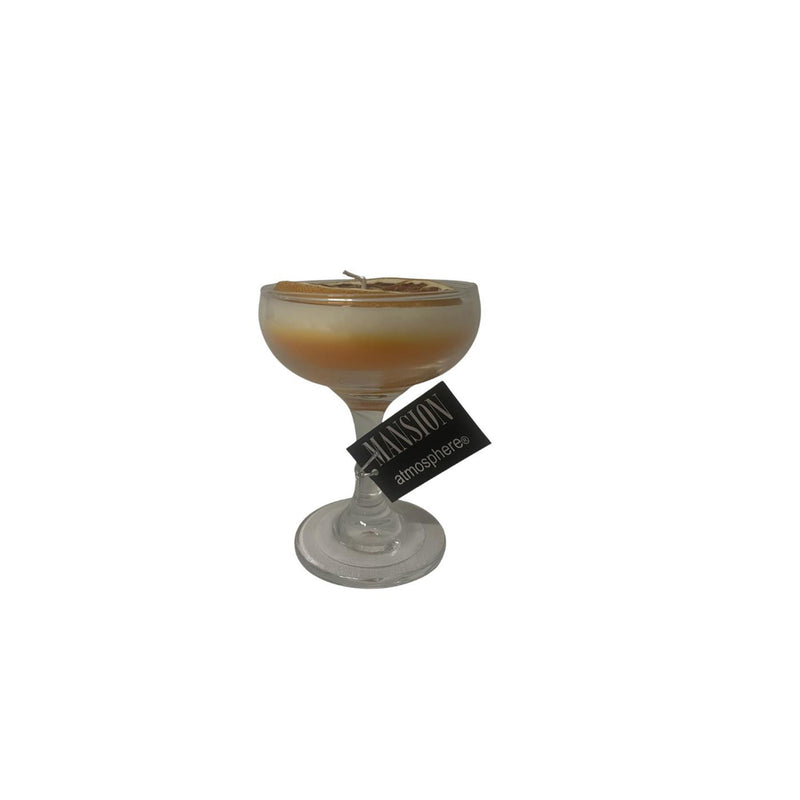 Afbeelding laden in galerijviewer, Mansion atmosphere geurkaars in sorbetglas groen bruin ã˜9,5xh14cm