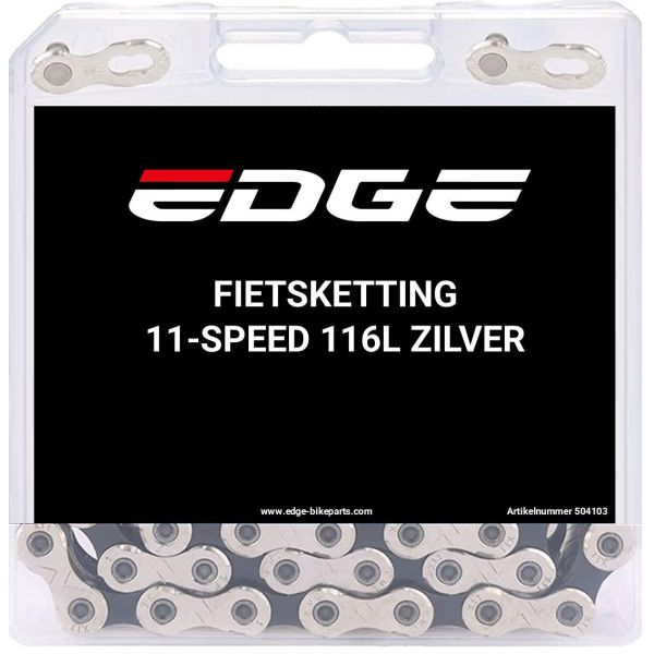 Load image into Gallery viewer, Edge fietsketting 11 speed chn-004 met 116 schakels - zilver