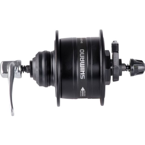 Afbeelding laden in galerijviewer, Shimano dynamonaaf hd-3d37 3 watt - 32 gaats - center lock - snelspanner - zwart