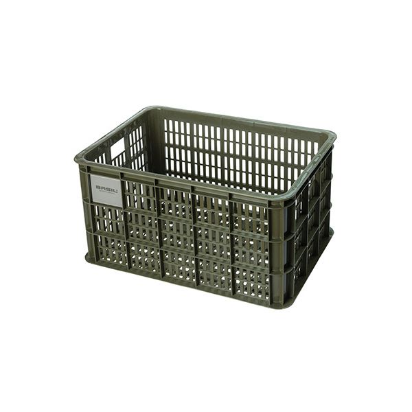 Load image into Gallery viewer, Basil fietskrat L - groot - 40 liter - groen