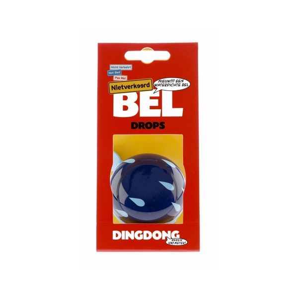 Chargez l'image dans la visionneuse de la galerie, Nv ding dong bel 60mm drops blauw met druppels kaart