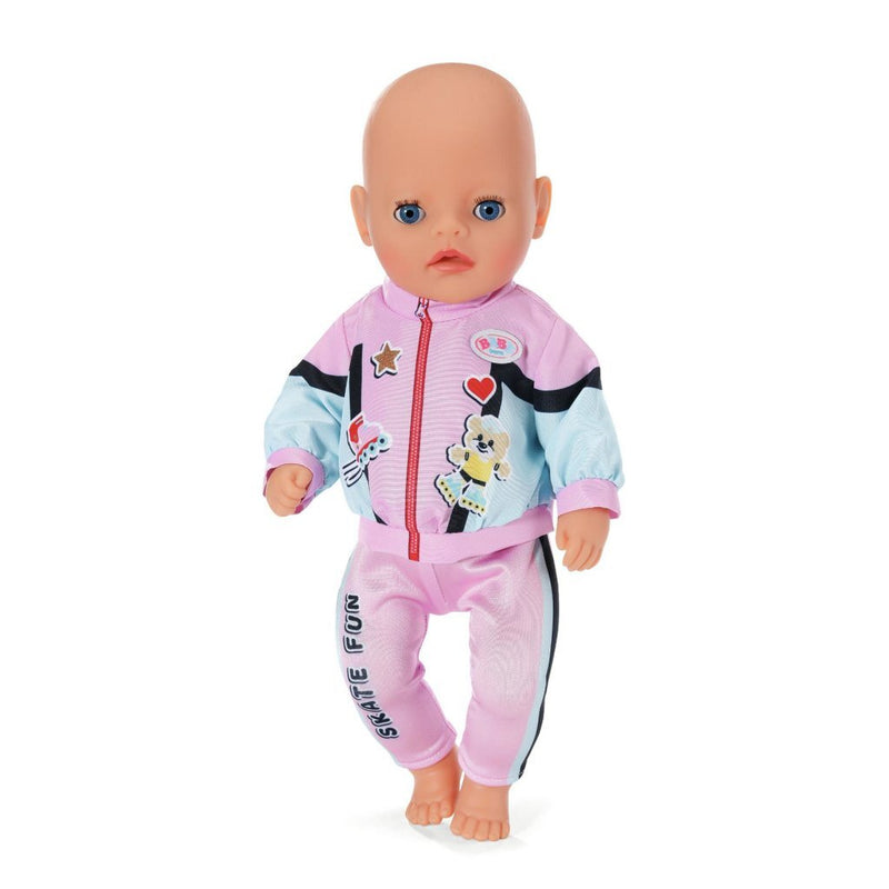 Load image into Gallery viewer, Baby born jogging outfit roze zwart