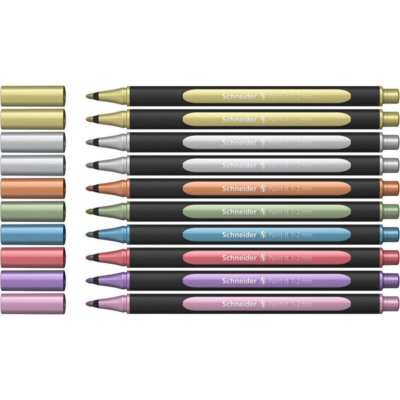 Load image into Gallery viewer, Schneider schrijfwaren schneider s-ml02011503 metallic liner paint-it 020 1-2mm 10 stuks