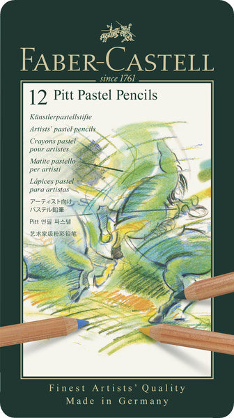 Load image into Gallery viewer, Faber-castell faber castell fc-112112 pastelpotlood pitt metalen etui a 12 stuks
