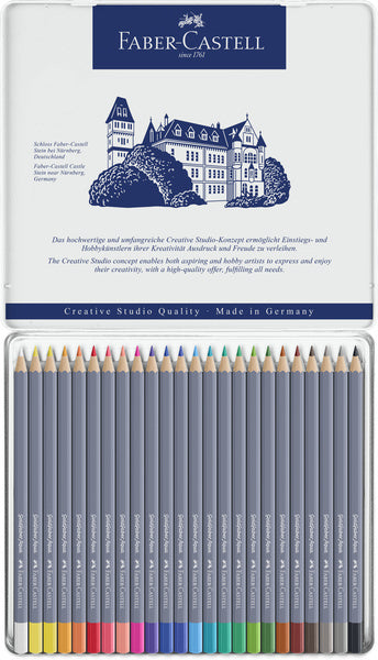 Load image into Gallery viewer, Faber castell fc-114624 aquarelkleurpotlood faber-castell goldfaber etui 24 stuks