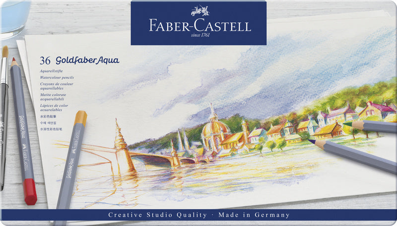 Load image into Gallery viewer, Faber castell fc-114636 aquarelkleurpotlood faber-castell goldfaber etui 36 stuks