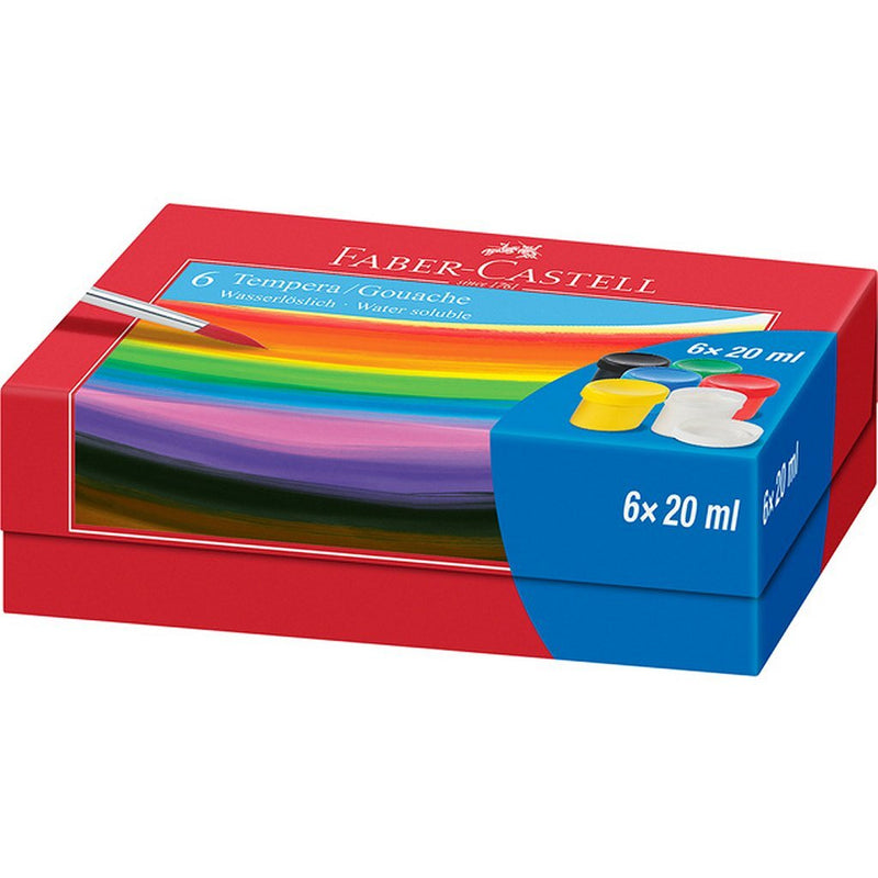 Load image into Gallery viewer, Faber castell fc-121040 tempera-gouache verf 6 kleuren