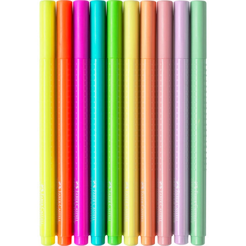 Load image into Gallery viewer, Faber castell fc-155312 grip viltstiften neon en pastel 10 stuks