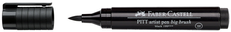 Load image into Gallery viewer, Faber castell fc-167699 tekenstift pitt artist pen big brush 199 zwart
