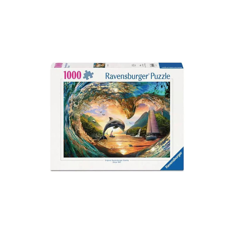 Load image into Gallery viewer, Ravensburger puzzel sunset splash 1000st