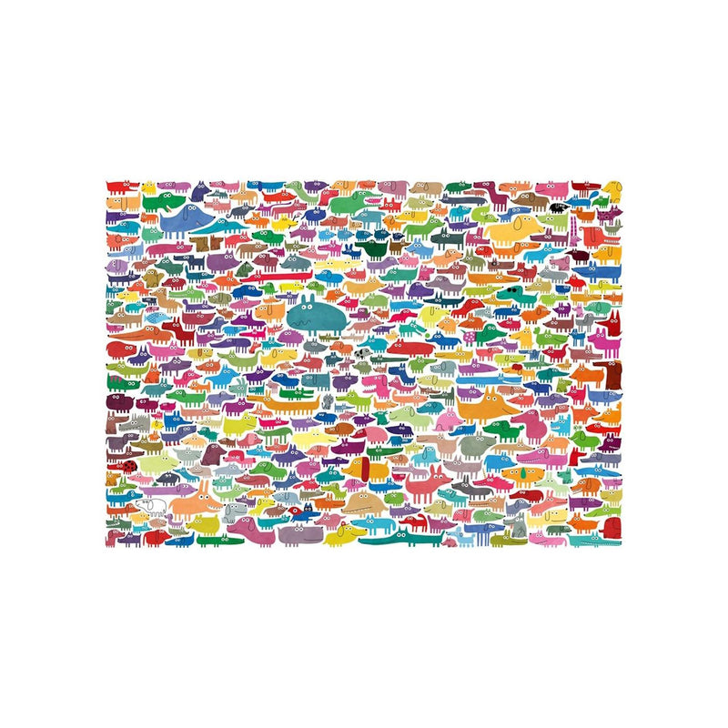 Load image into Gallery viewer, Ravensburger puzzel 387 dogs 1 cat 300p