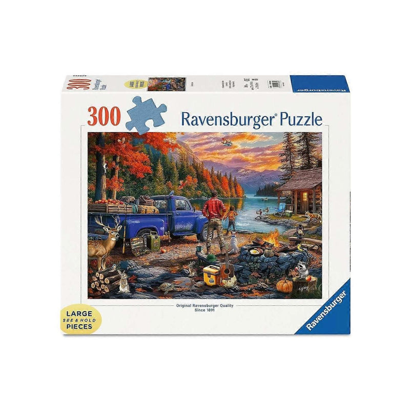 Load image into Gallery viewer, Ravensburger puzzel sunset lake 300pcs