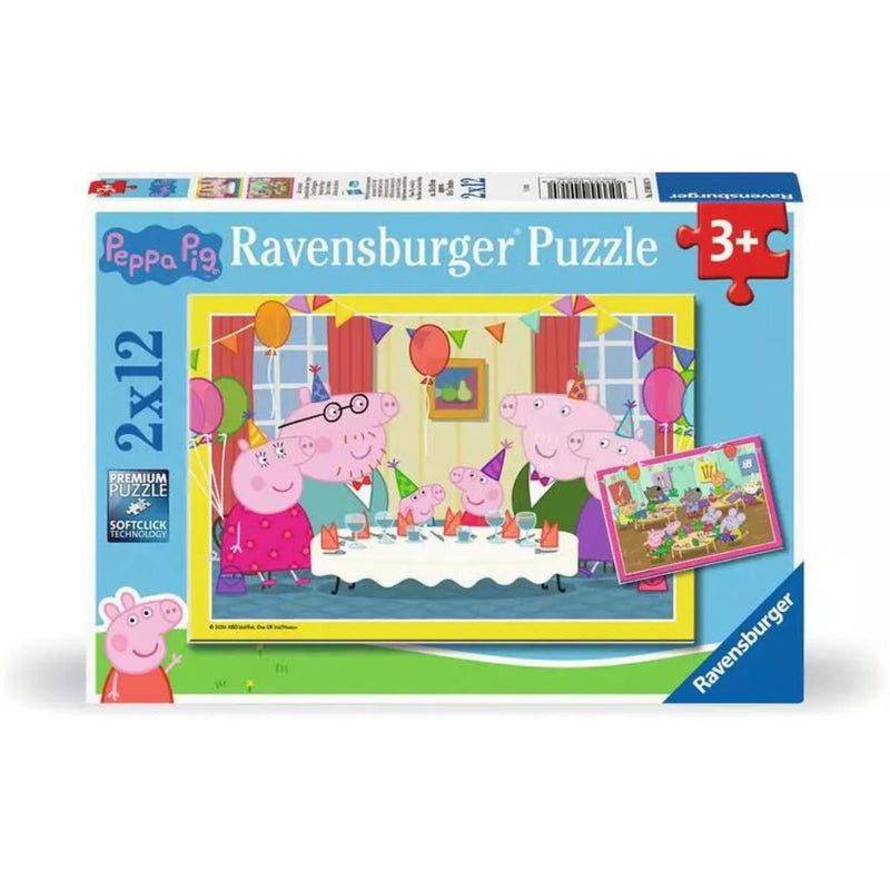 ギャラリービューアに画像をロードする, Ravensburger legpuzzel peppa pig, 2x12 st.