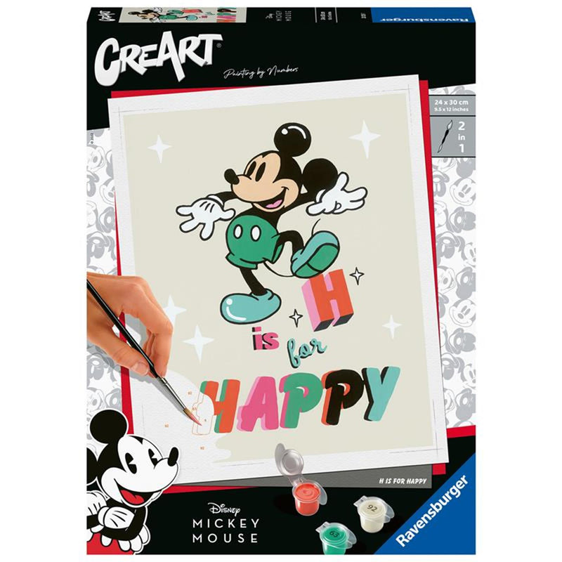 Load image into Gallery viewer, Ravensburger creart schilderen op nummer - h is for happy mickey mouse