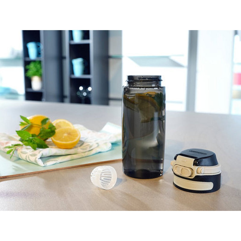 Load image into Gallery viewer, Leifheit 3261 flip tritan drinkfles 550 ml zwart